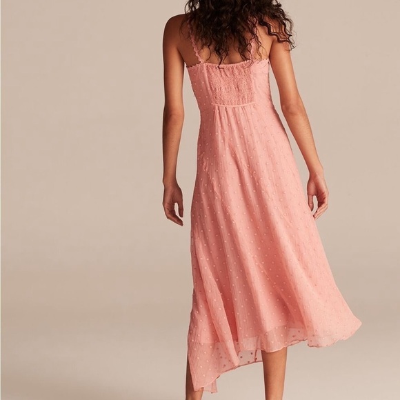 REBECCA TAYLOR Dot Embroidered Crinkle Chiffon Maxi Sundress - Picture 3 of 15